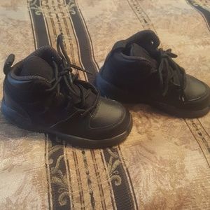 Black high top boots
